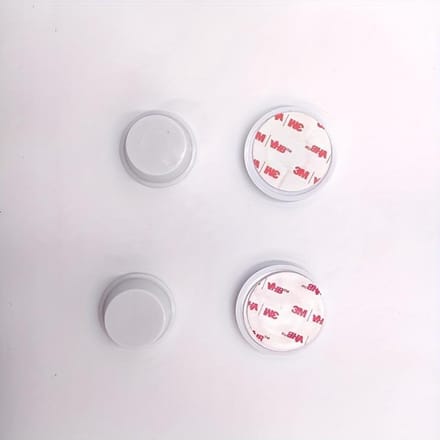 2 pièces toilettes pour chien ventouse fer fixateur de coussin d'urine cadre de support portable 2pcs white