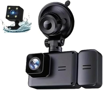 Auto Dashcam - Voertuig Recorder - Veilige Ritten - Drievoudige Camera - 2 Inch Display - Zwart