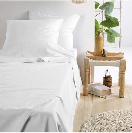 De Witte Lietaer Lakenset Olivia - Eenpersoons - 180 x 280 cm - Wit - Satijnkatoen