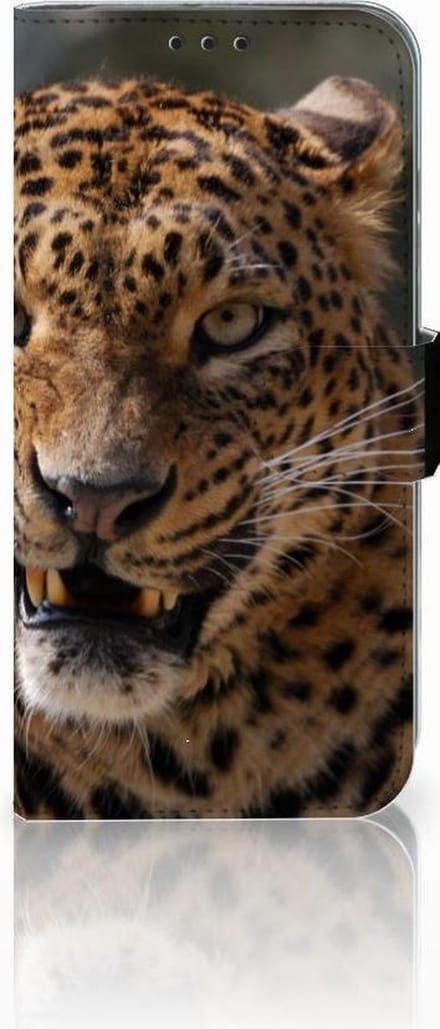 Honor 10 Lite Telefoonhoesje met Pasjes Luipaard