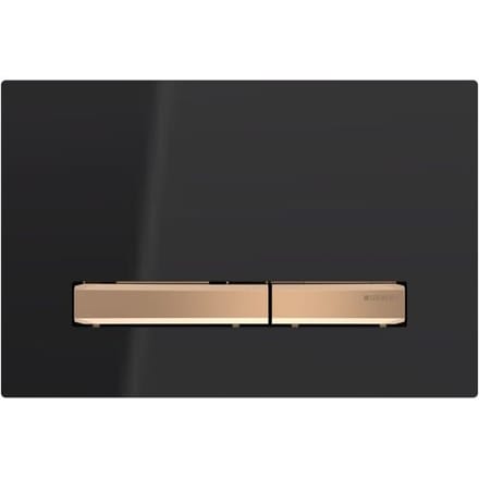 Geberit Sigma50 bedieningsplaat - 2-toets spoeling - vierkant - rood goud zwart