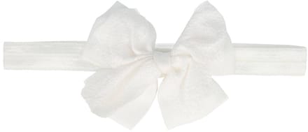 Haarsoires Haarband Sierband - Strikje - Baby - Wit