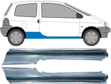 Volledige dorpel voor Renault Twingo 1993-2007 / Links + Rechts / Set