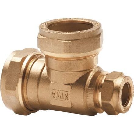 Flowflex T-stuk verloop 22x22x15mm