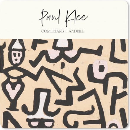 Muismat 20x20 cm - Mousepad Paul klee - Kunst - Comedians' handbill - Muismatten