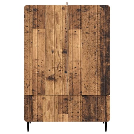 vidaXL - Dressoir - Oud - hout - 66 - x - 34,5 - x - 97 - cm - Bewerkt - hout