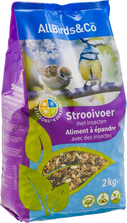 Allbirds&Co Strooivoer 2 kg - Tuinvogelvoer - Insecten
