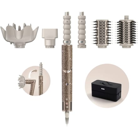 Shark FlexStyle 5-in-1 Fohn en Multistyler - Sparkle Champagne - HD446JSEU