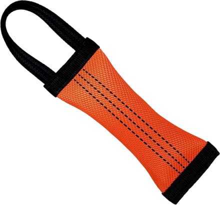 Trainingsdummy Honden - Bijtworst Deluxe - Spel en Training - Gemaakt van brandweerslang - M (20cm) - Oranje