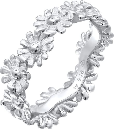 Elli - Ring - Dames Band Bloesem Bloem Boho Look Trend in 925 Sterling Zilver - Dames