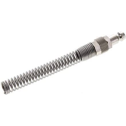 Vernikkeld Messing DN 5 Luchtkoppeling Insteeknippel 6x8 mm Push-On Buigbescherming