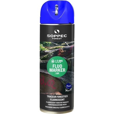 Soppec fluor markeerverf hout blauw
