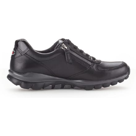 Gabor rollingsoft sensitive 76.968.57 - dames rollende wandelsneaker - Zwart - maat 43 (EU) 9 (UK)