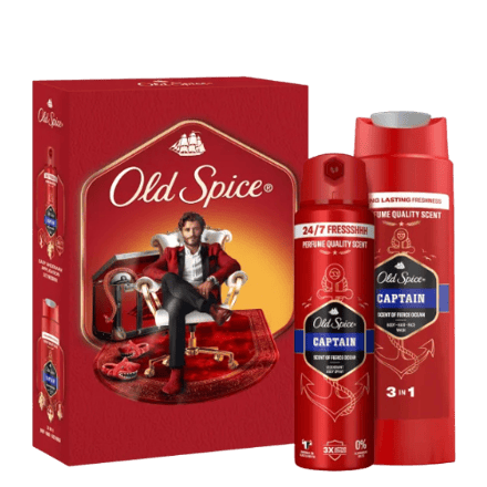 Old Spice Gentleman Captain Cadeauset voor Mannen – 2 Stuks