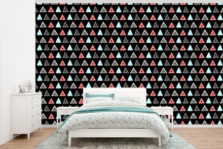 Behang - Fotobehang Jongens - Design - Driehoek - Breedte 345 cm x hoogte 220 cm