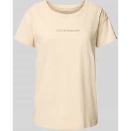 T-shirt met labeldetail