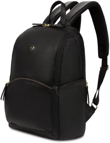 Luxe Dames Laptoptas Rugzak Vegan Leer Rood met Tabletvak
