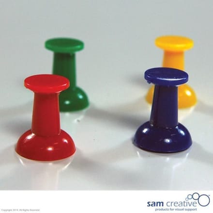 Set magnetische prikbord pins (10st) gemengd