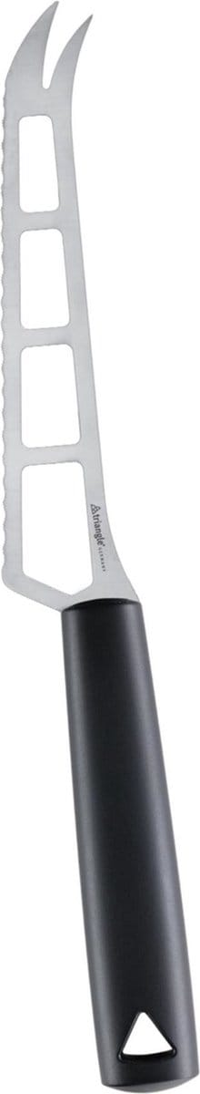 Triangle Professioneel Kaasmes – RVS 14 cm – Anti-plak Snijvlak – Zwart Heft
