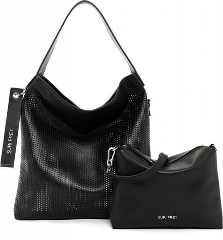 SURI FREY Schoudertas Black Label July Hobo Bag Black Zwart