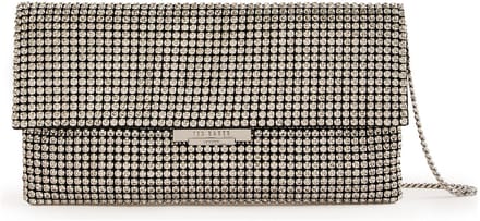 Ted Baker handtas Kristin Crystal Long Fold Over Crossbody Bag Silver zilverkleurig