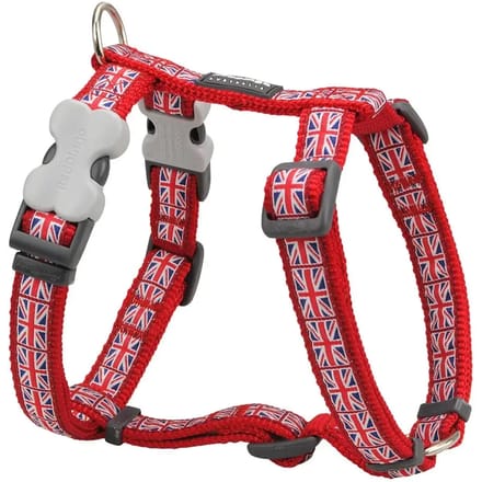 Hondentuigje Red Dingo STYLE UNION JACK FLAG 36-54 cm Rood 30-48 cm