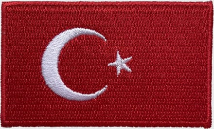 Patchy® – Turkse vlag Strijk Embleem Patch 6.5 x 4 cm