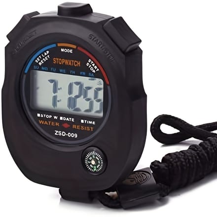 Livé® Zwart Digitale Sport Stopwatch – Alarm en Countdown