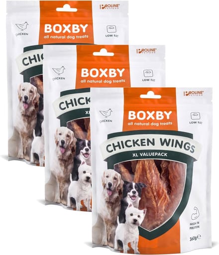 Proline Boxby Chicken Wings Kip - Hondensnacks - 3 x 360 g