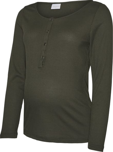 MAMALICIOUS - MLELLEN LIA L/S TOP 2F A. NOOS - Dames - Blouses