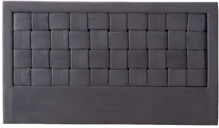 Vente-unique Hoofdeinde JENNA - Fluweel - 160cm - Donkergrijs