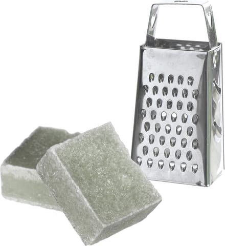 Ideas4seasons Amberblokjes/geurblokjes cadeauset - eucalyptus geur - inclusief mini rasp