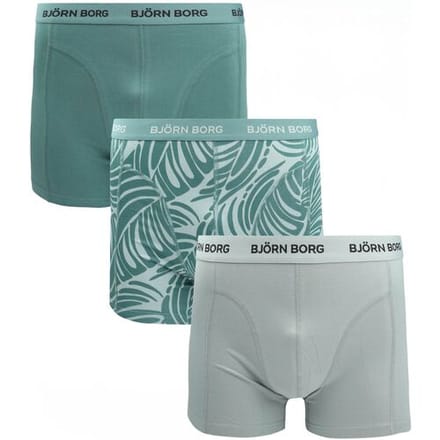 Bjorn Borg Boxers 3Pack Groen - Maat XXL - Heren - Boxershorts