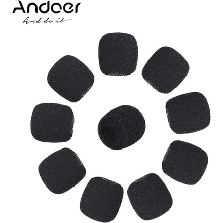 10 stuks Mini Lapel Headset Microfoon Windscreen Mic Foam Cover small
