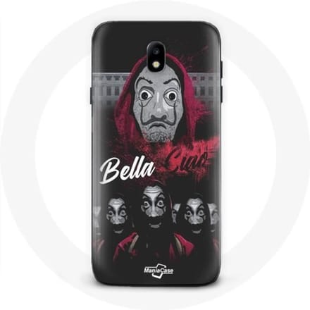 Samsung Galaxy J3 2017 hoesje met het papel bella ciao-logo