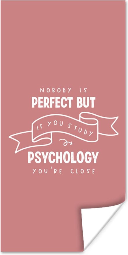 Poster Quote - Studeren - Psychologie - 80x160 cm