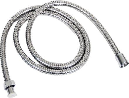 Gerimport Doucheslang rekbara - zilver - 180 tot 220 cm - met douchekop aansluiting - RVS