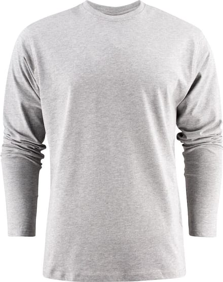 Printer HEAVY T-SHIRT L/S 2264016 - Grijs Mêlee - 4XL