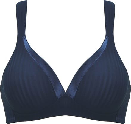 Naturana - Soft bh met strepen - 5247 - Navy - 75C