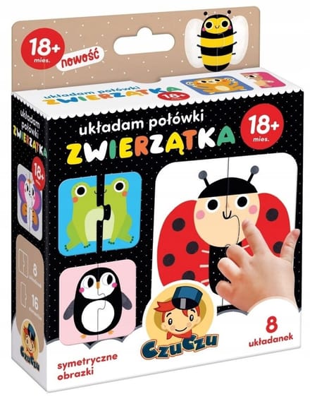 CzuCzu Dierenvriendjespuzzel 16 stukjes, vanaf 18 maanden