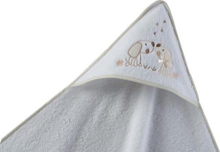 Gamberritos Badcape 100 X 100 Cm Wit/beige