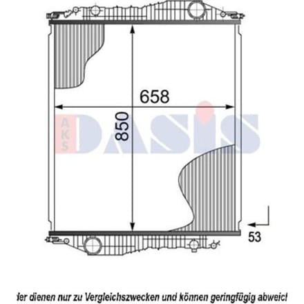 Motorradiateur  AKS DASIS 460003N