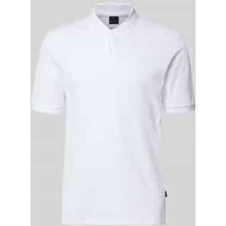 slim fit poloshirt met stitching