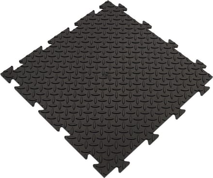 PVC kliktegel diamant zwart 50x50 cm