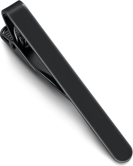 Dasspeld - Stropdas Clip - 53mm - Matte Tie Clip - Zwart
