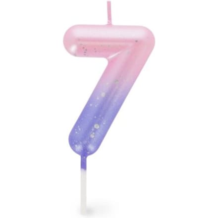 Legami verjaardagskaarsjes nummers roze / paars - 7