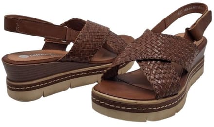 Remonte D2L59-24 Braun Tressée | Dames sandaal