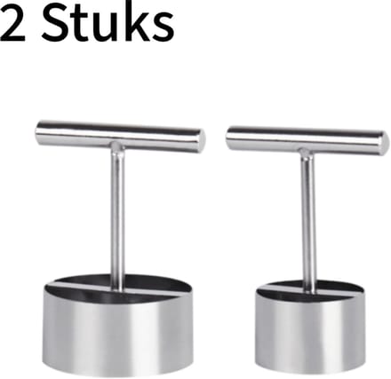2 stuks - Appelboor - Fruit ontkerner - Perzenboor - 304 roestvrij staal - Groot + Klein formaat - RVS kleur