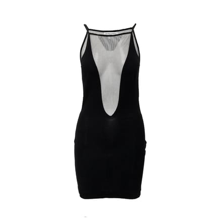 Emporio Armani jurk met mesh-uitsnijdingen - jaren 2000