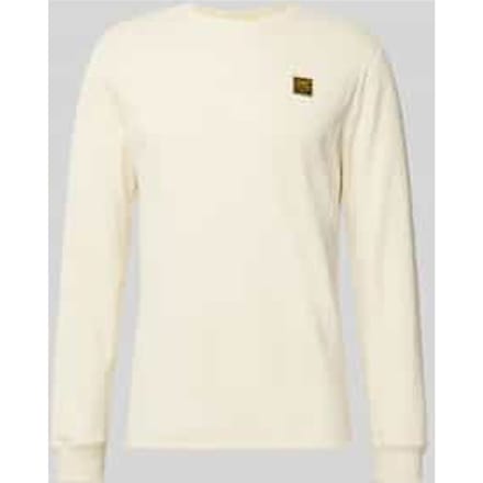 Shirt met lange mouwen en labeldetail
